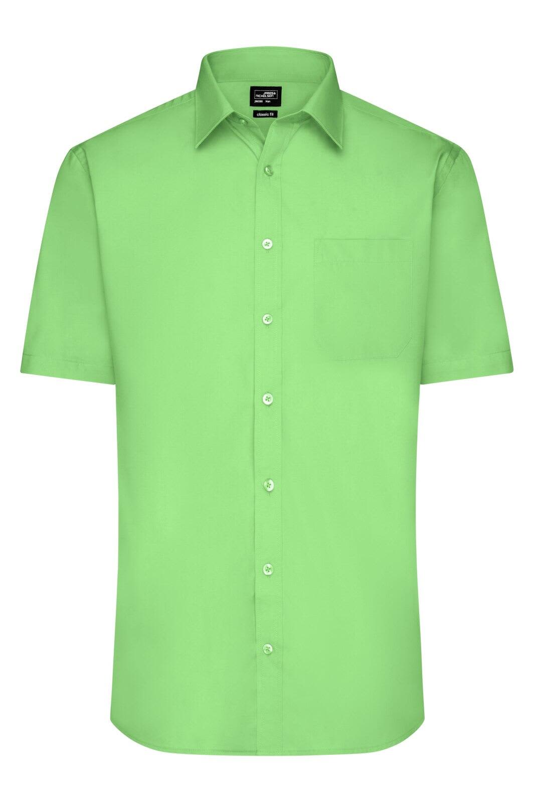 Mens Shirt S-S Poplin