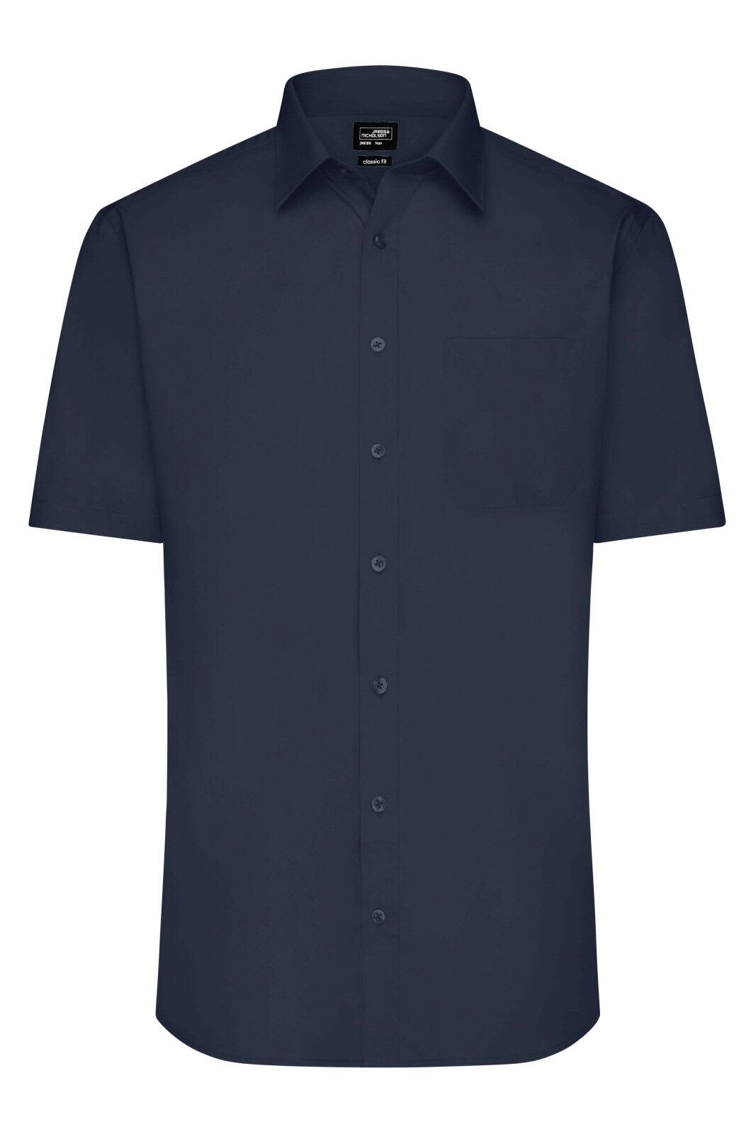 Mens Shirt S-S Poplin
