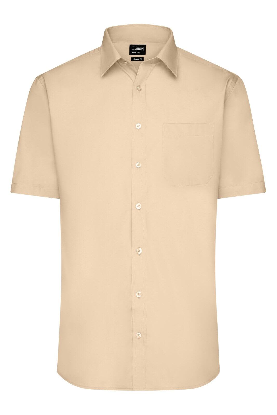Mens Shirt S-S Poplin