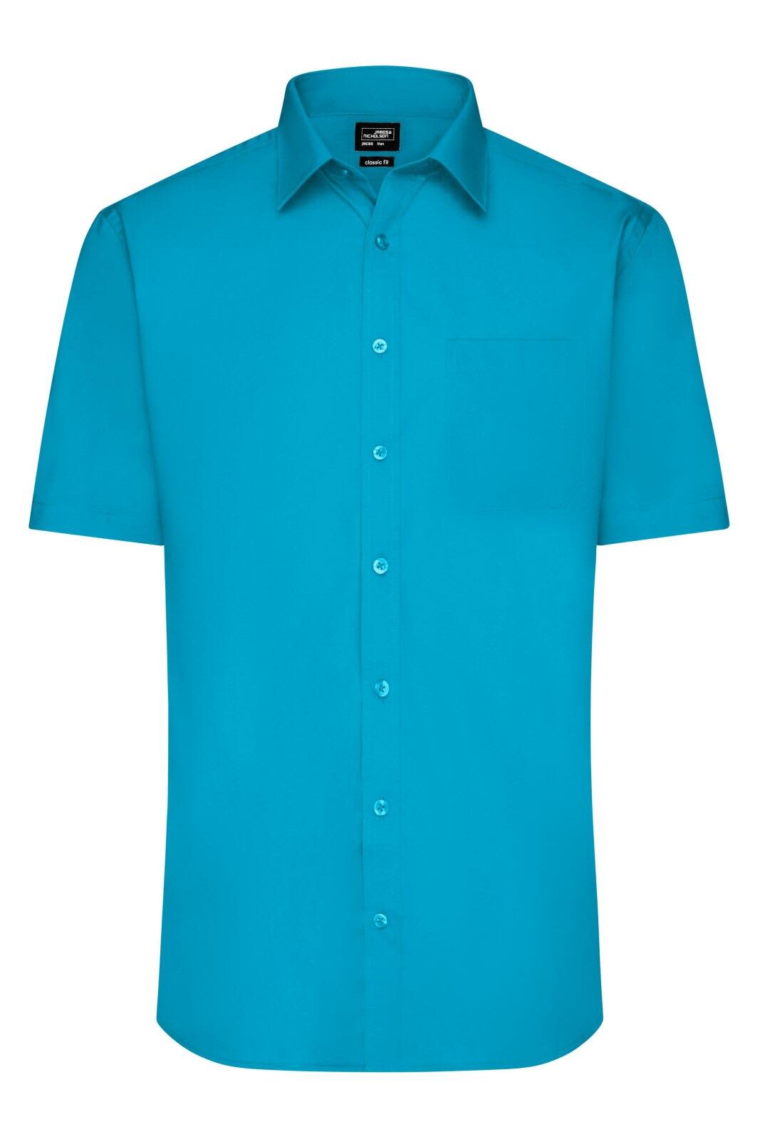 Mens Shirt S-S Poplin