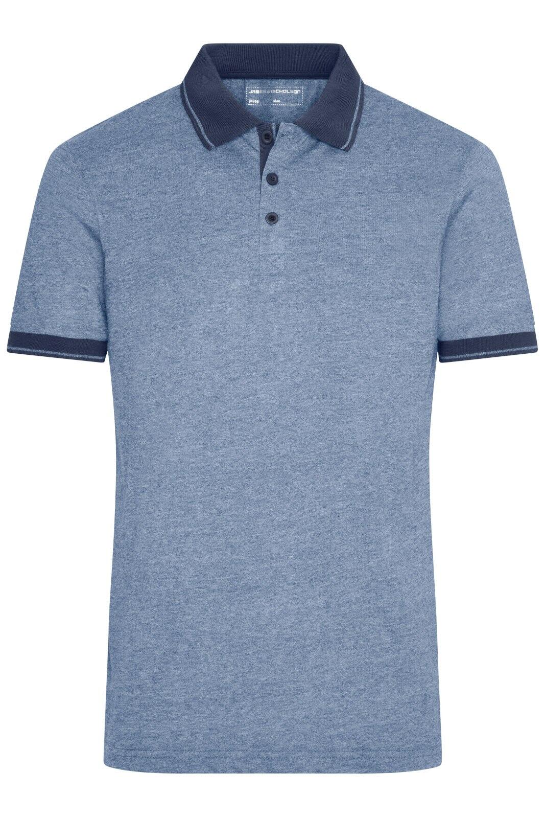 Mens Heather Polo