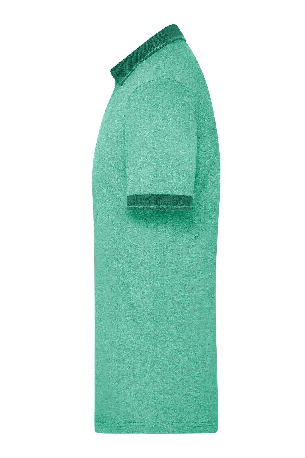 Mens Heather Polo