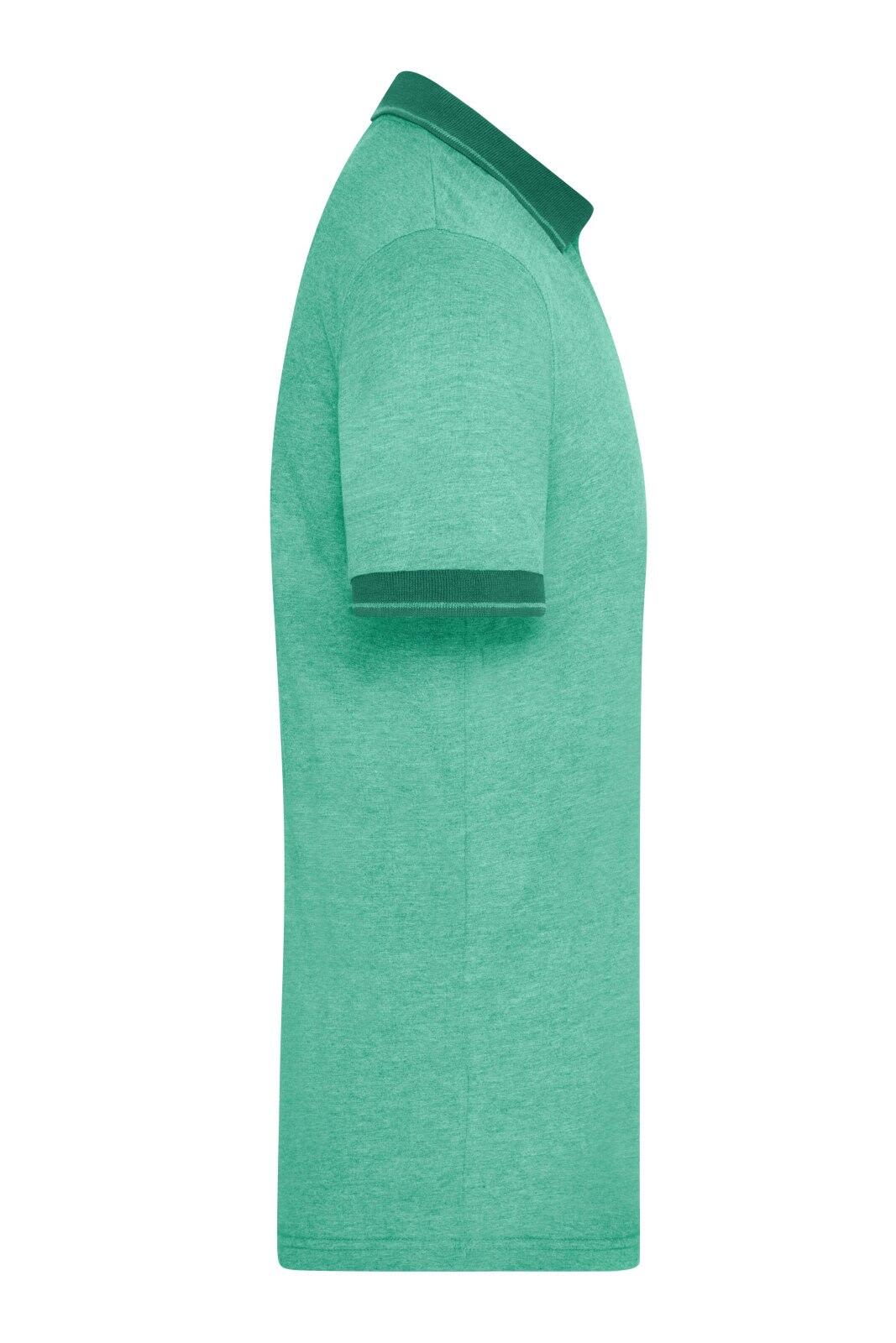 Mens Heather Polo