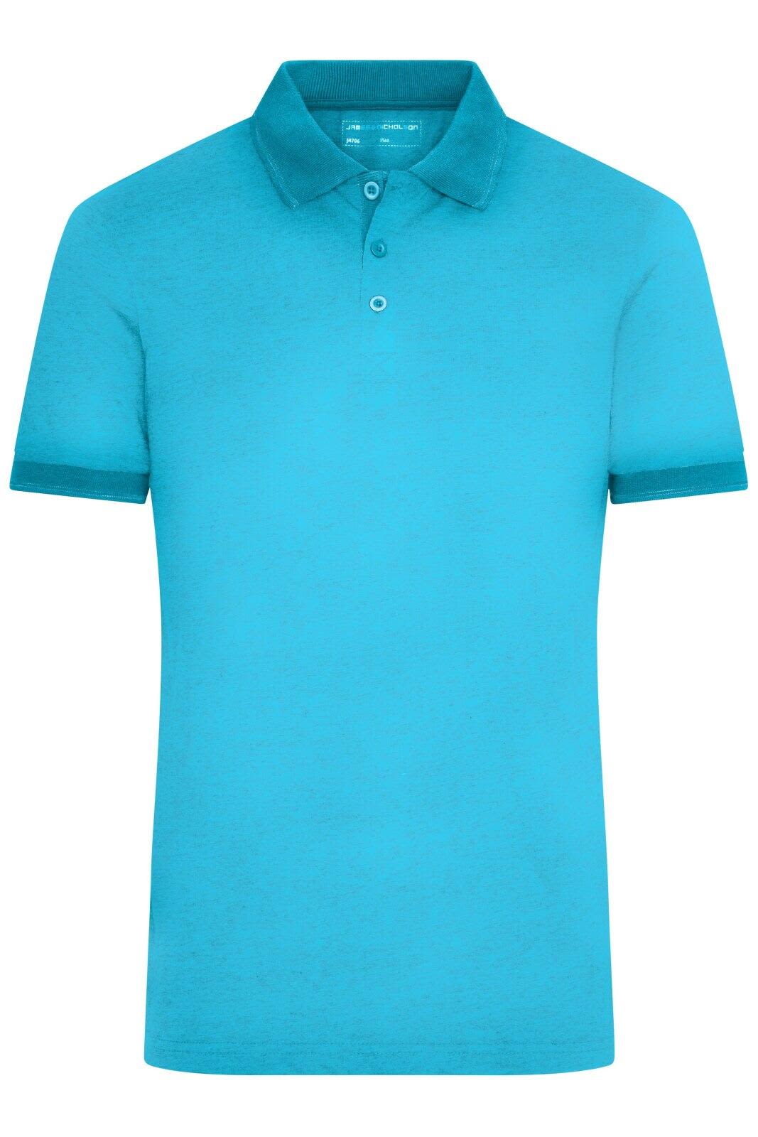 Mens Heather Polo