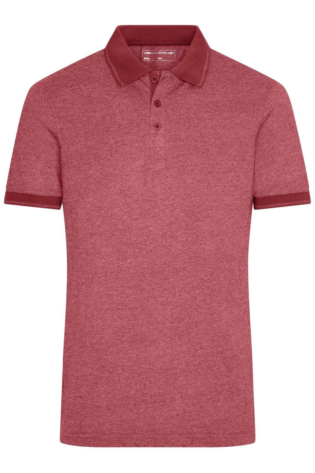 Mens Heather Polo