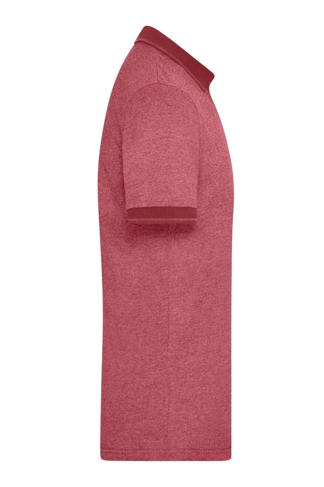 Mens Heather Polo