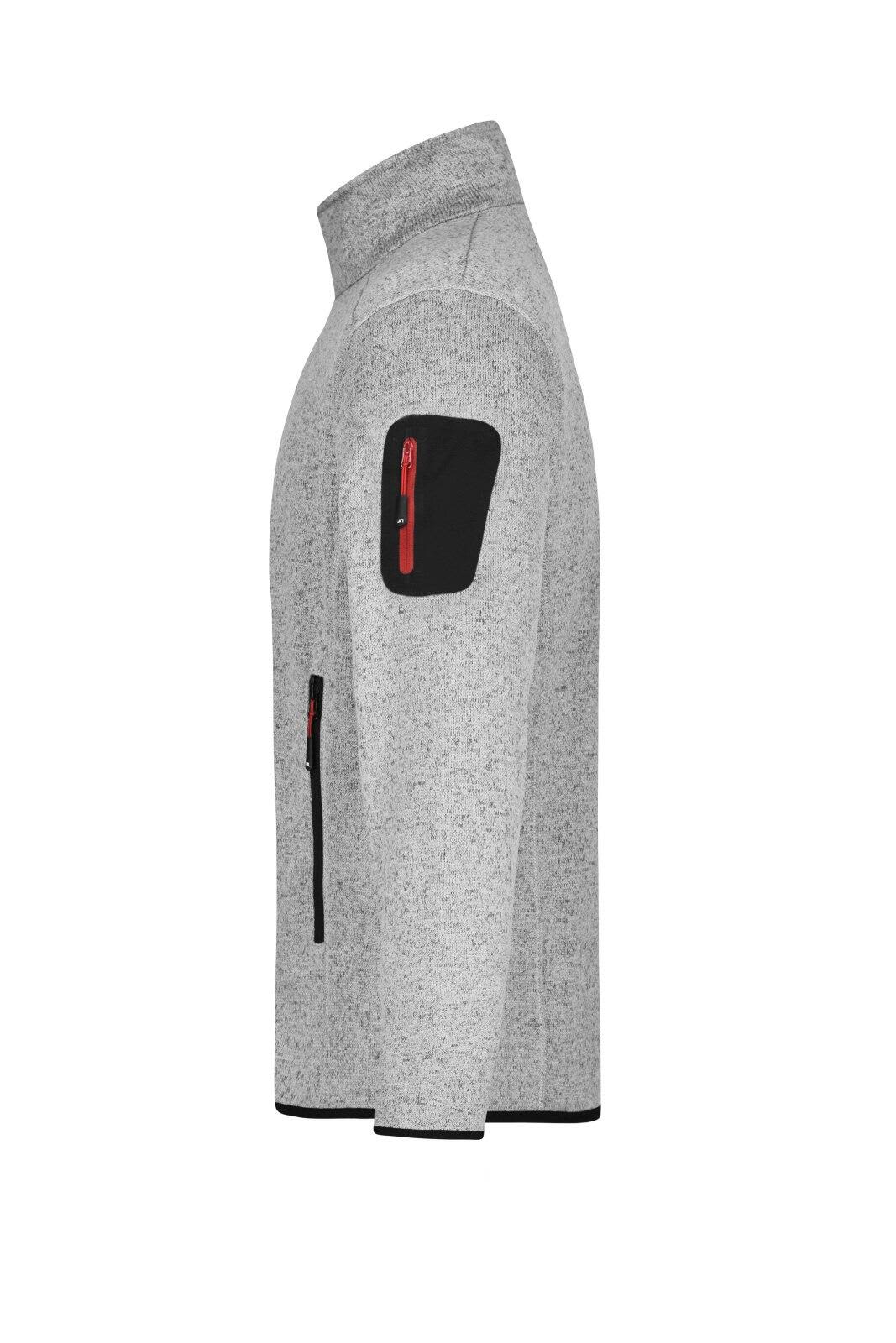 Mens Knitted Fleece Jacket