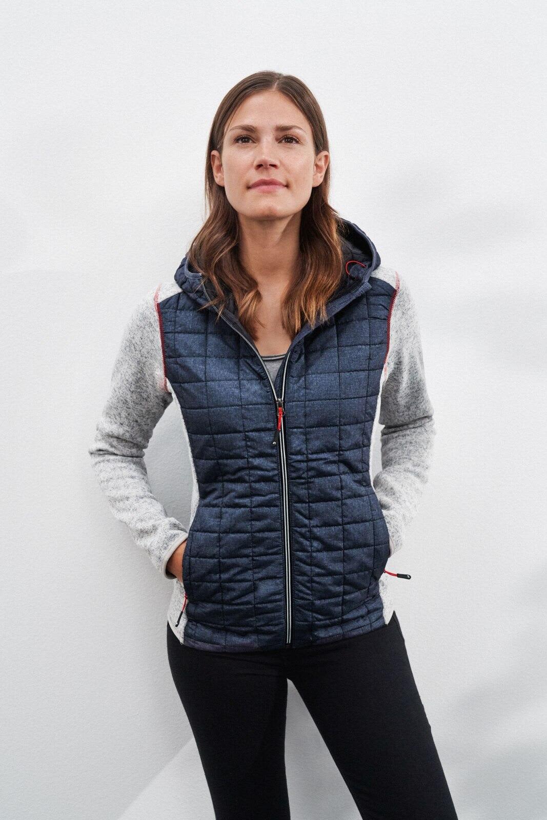 Ladies Knitted Hybrid Jacket