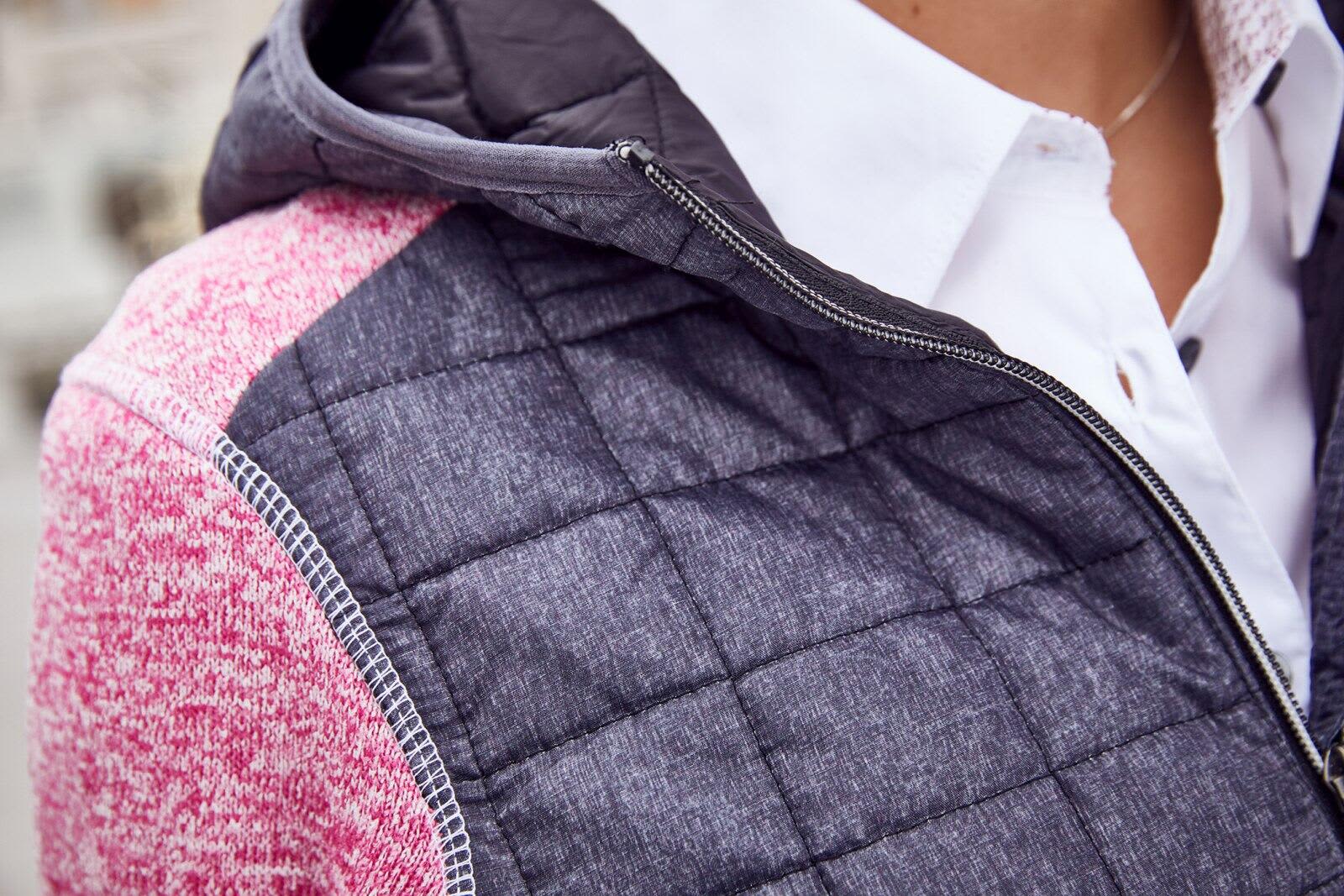 Ladies Knitted Hybrid Jacket