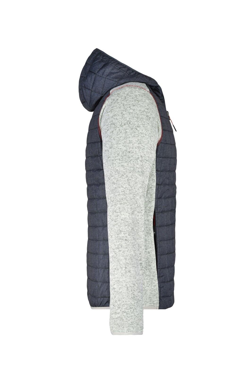 Mens Knitted Hybrid Jacket