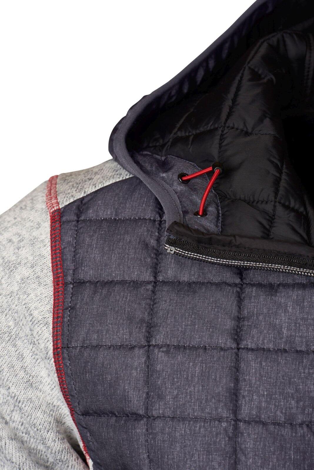 Mens Knitted Hybrid Jacket
