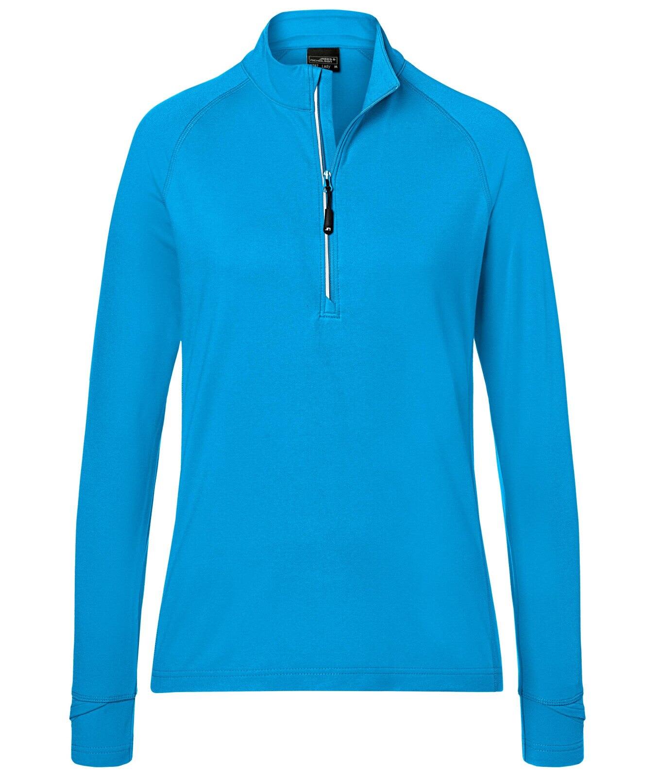 Ladies Sports Shirt Halfzip