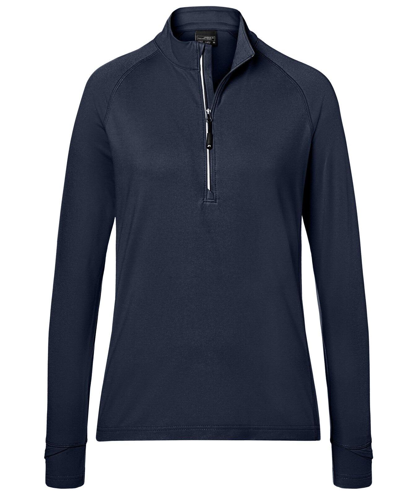 Ladies Sports Shirt Halfzip