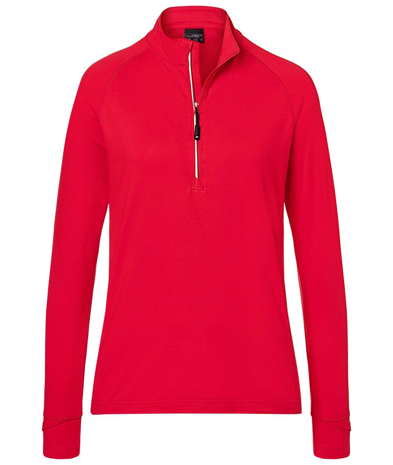 Ladies Sports Shirt Halfzip