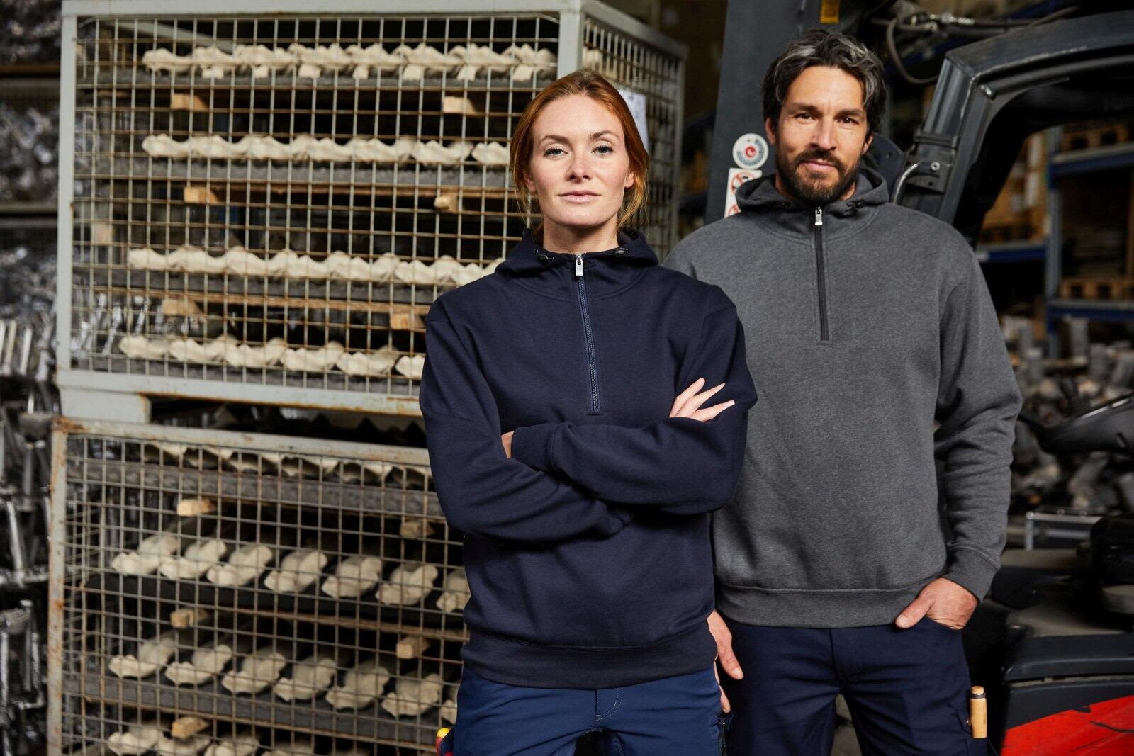 BIO Workwear-Half Zip Hoodie
