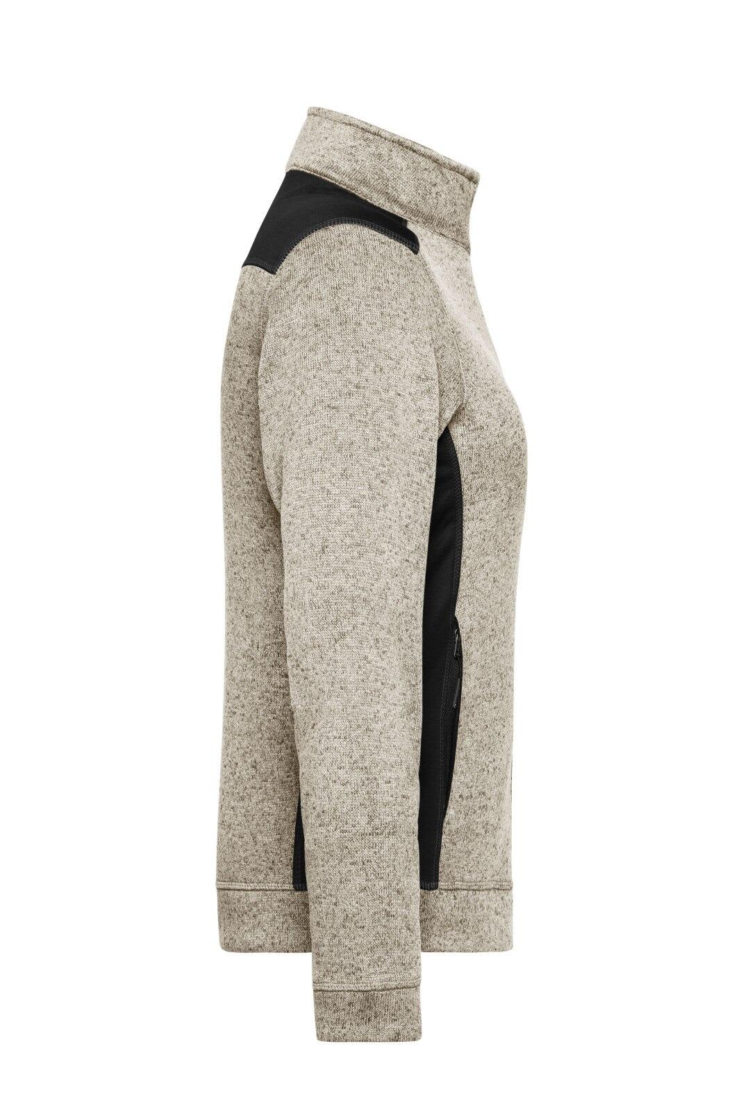 Ladies Knitted Workwear Fleece Jacket