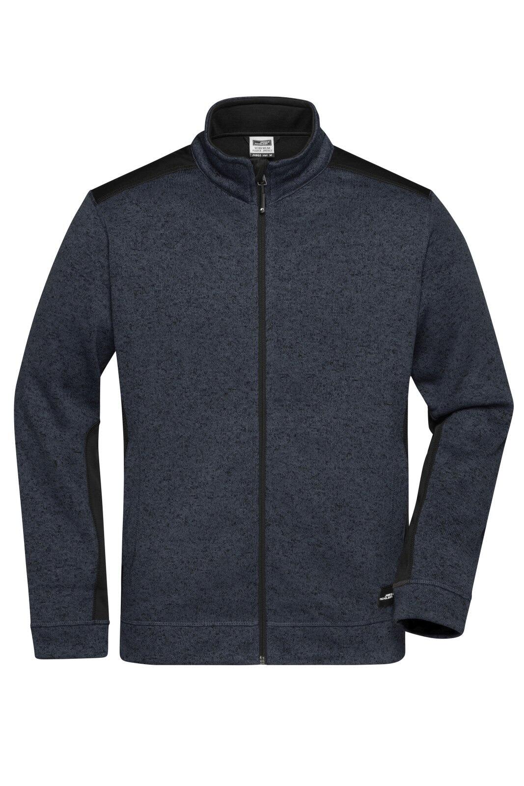 Mens Knitted Workwear Fleece Jacket