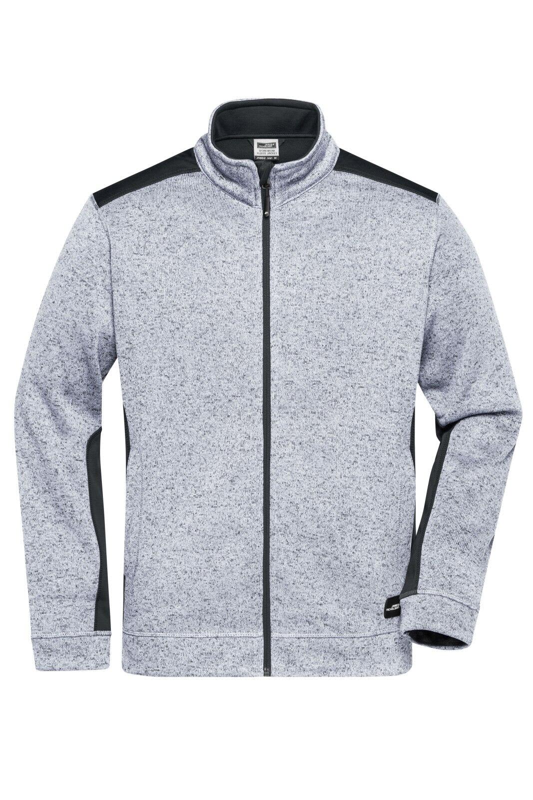 Mens Knitted Workwear Fleece Jacket