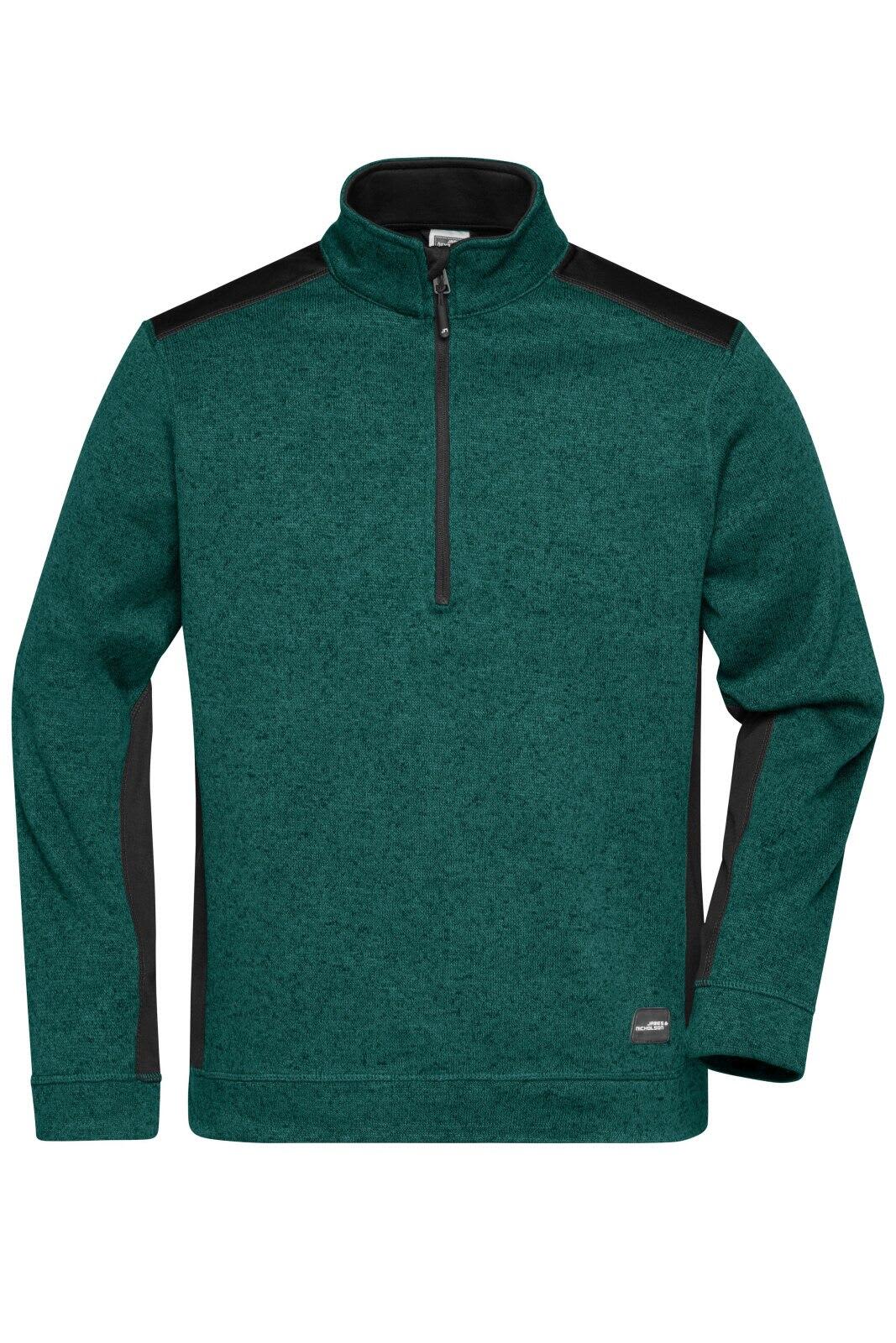 Mens Knitted Workwear Fleece Half-Zip