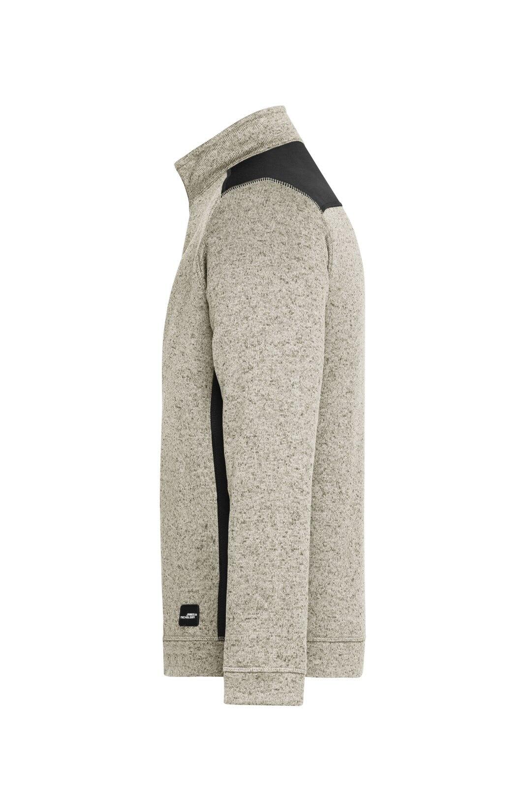 Mens Knitted Workwear Fleece Half-Zip