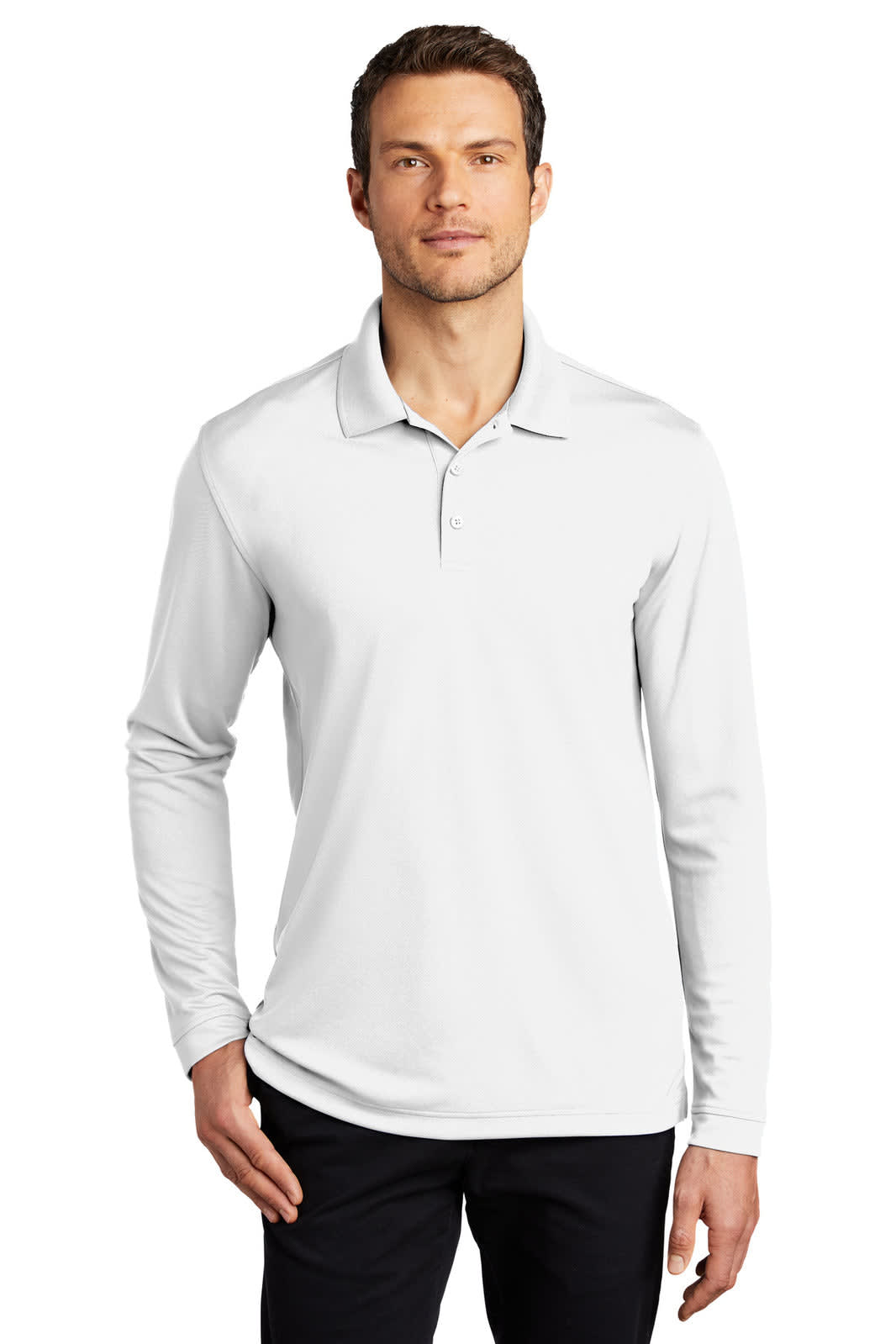 Port Authority Dry Zone UV Micro-Mesh Long Sleeve Polo