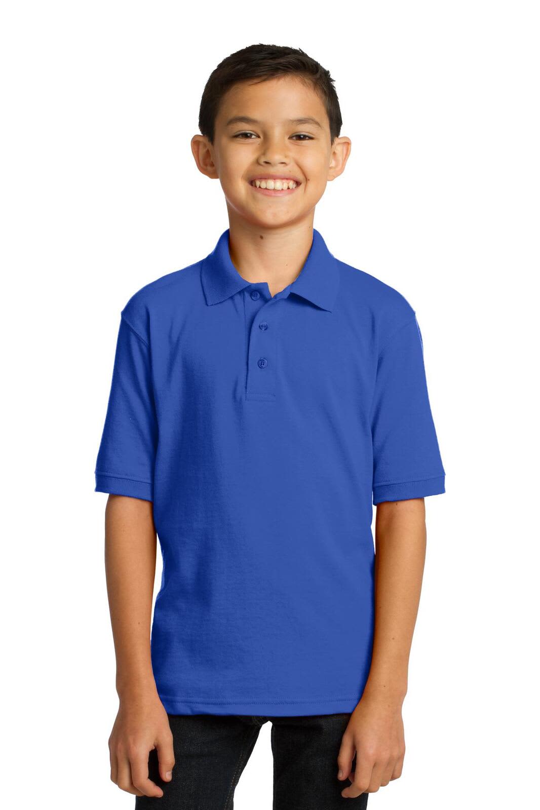 Port & Company Youth Core Blend Jersey Knit Polo