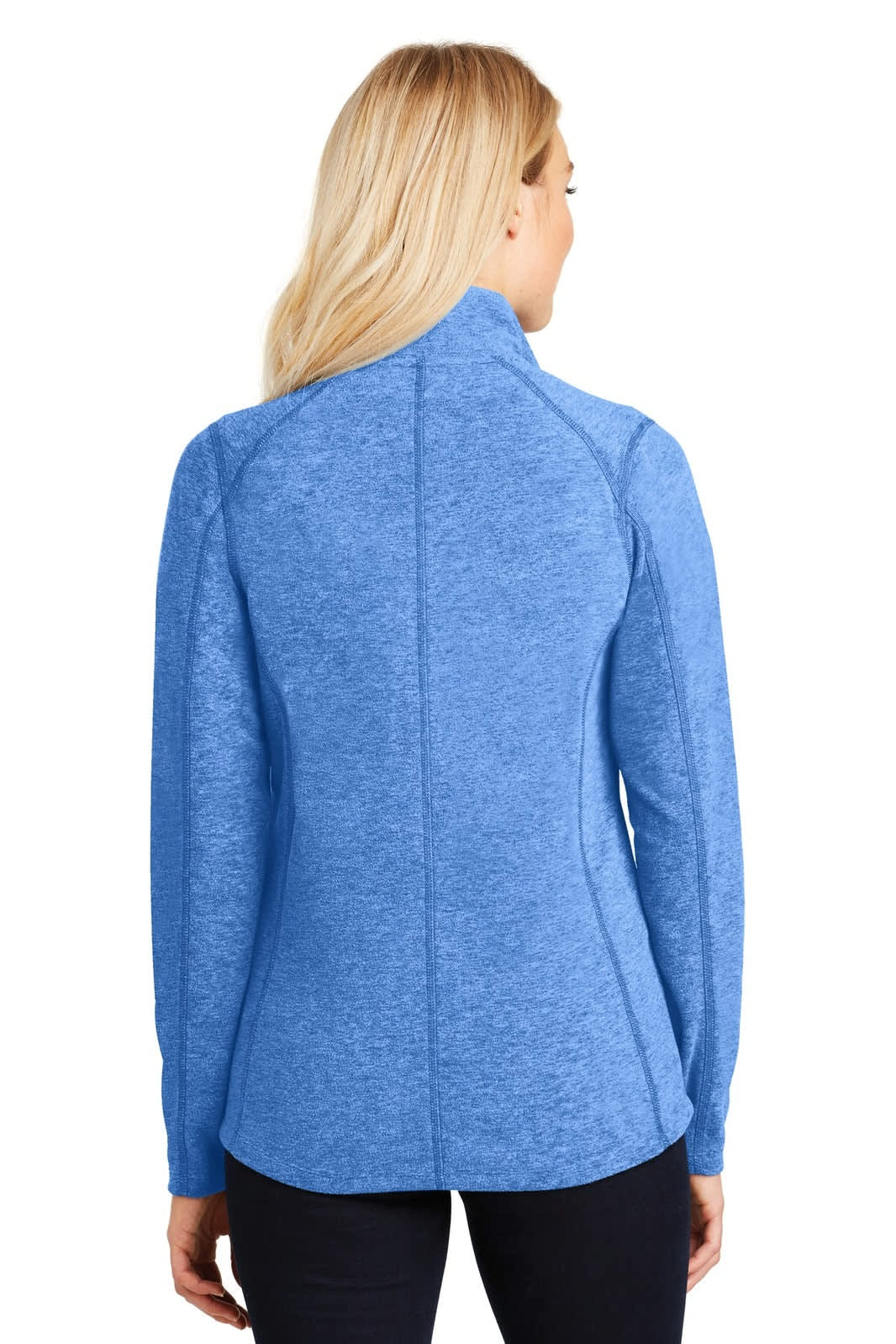 Port Authority Ladies Heather Microfleece Full-Zip Jacket