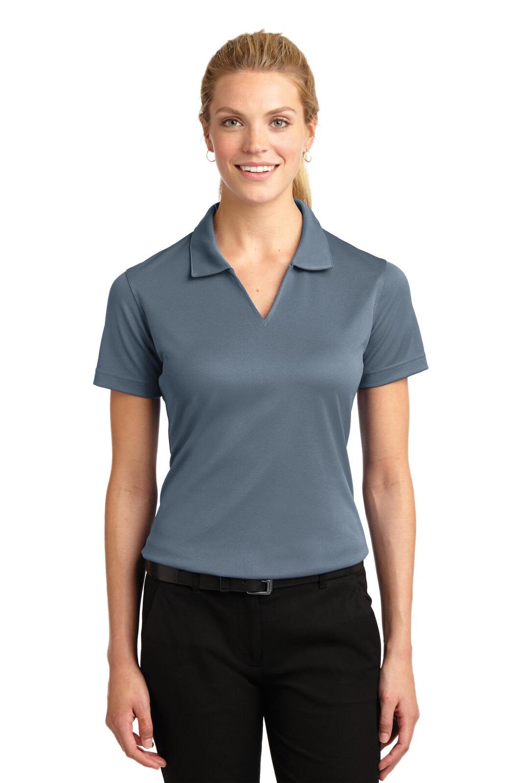 Sport-Tek Ladies Dri-Mesh V-Neck Polo