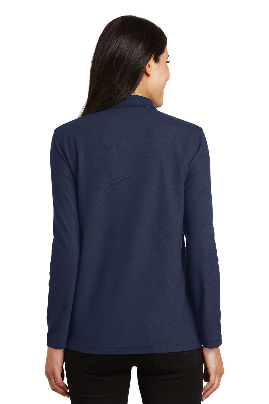 Port Authority Ladies Silk Touch Long Sleeve Polo