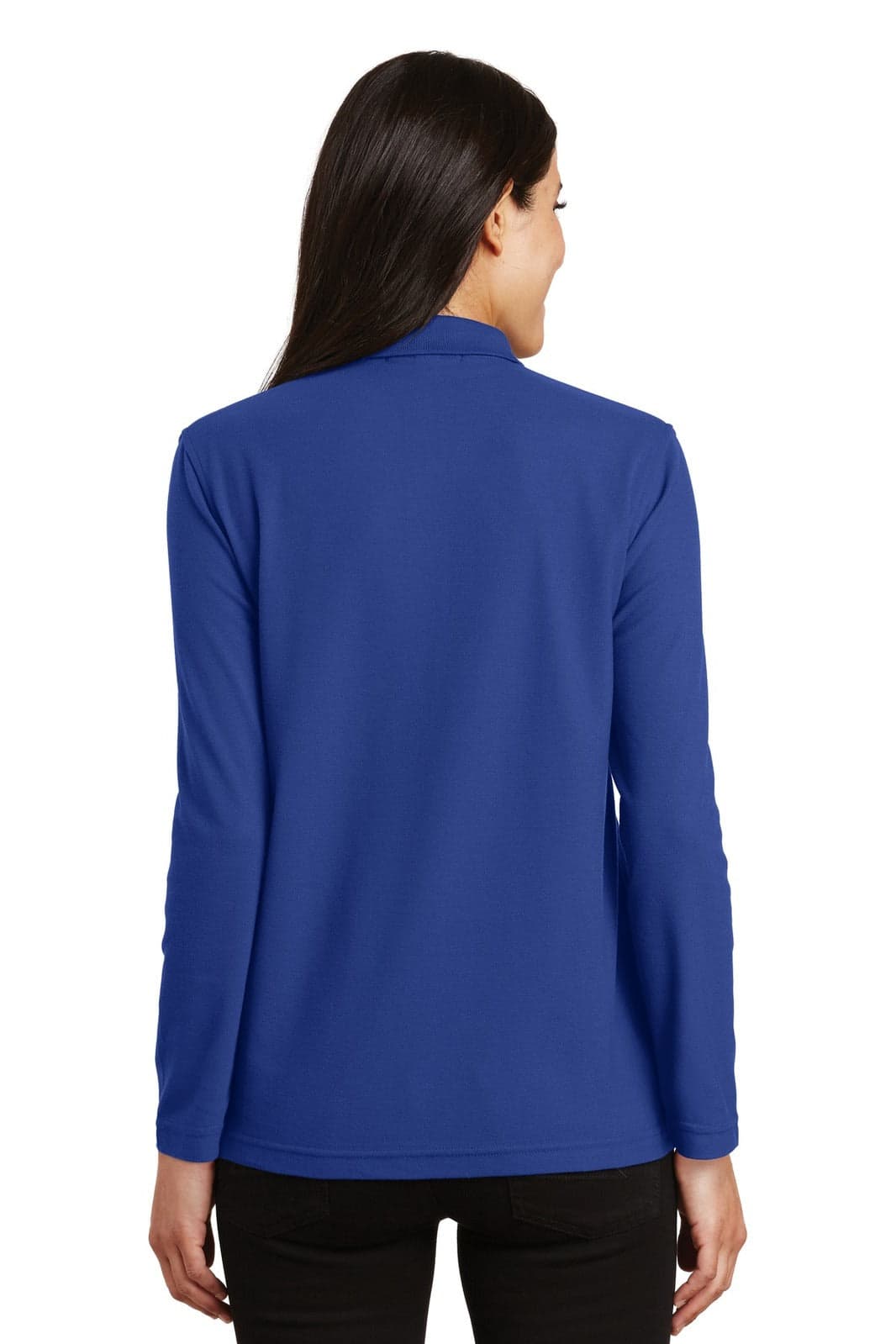 Port Authority Ladies Silk Touch Long Sleeve Polo