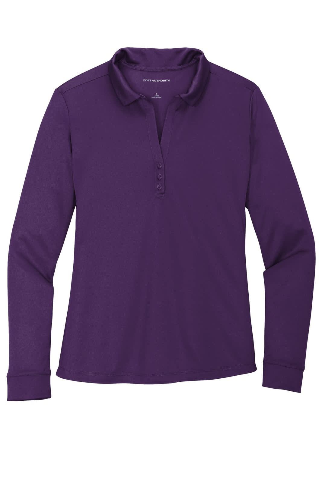 Port Authority Ladies Silk Touch Performance Long Sleeve Polo