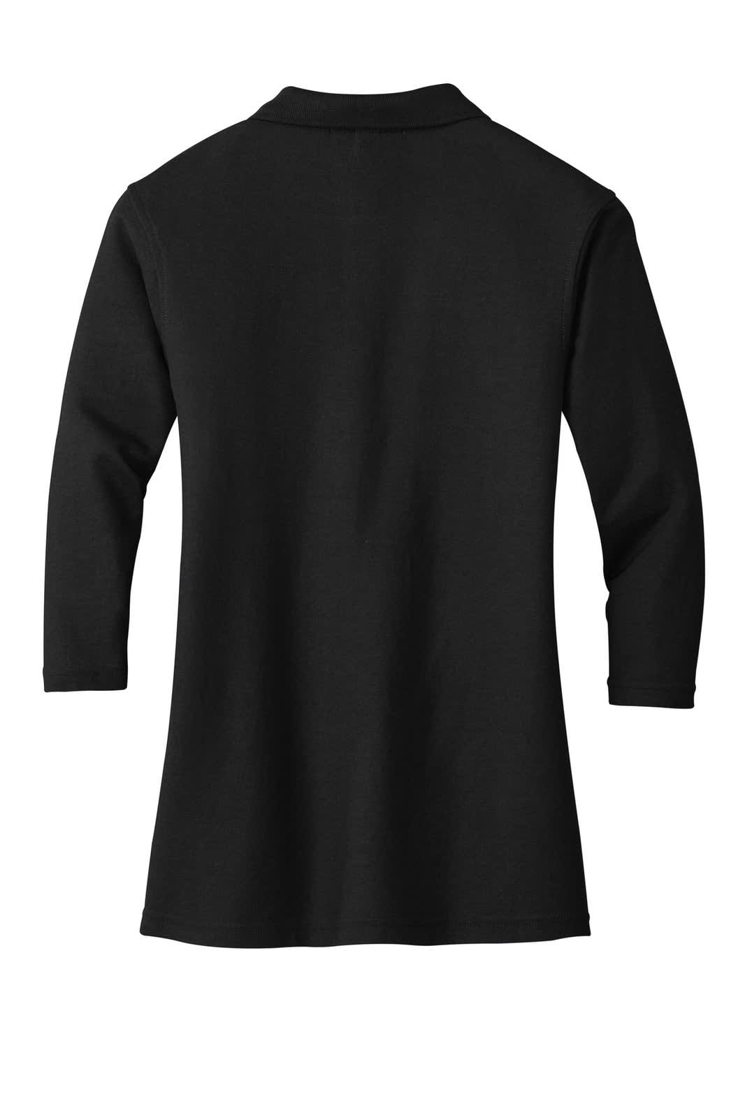 Port Authority Ladies Silk Touch 3/4-Sleeve Polo