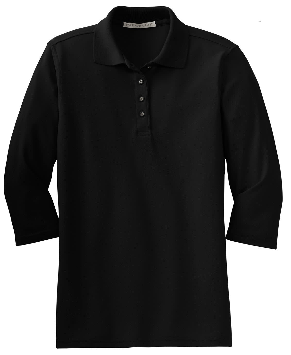 Port Authority Ladies Silk Touch 3/4-Sleeve Polo