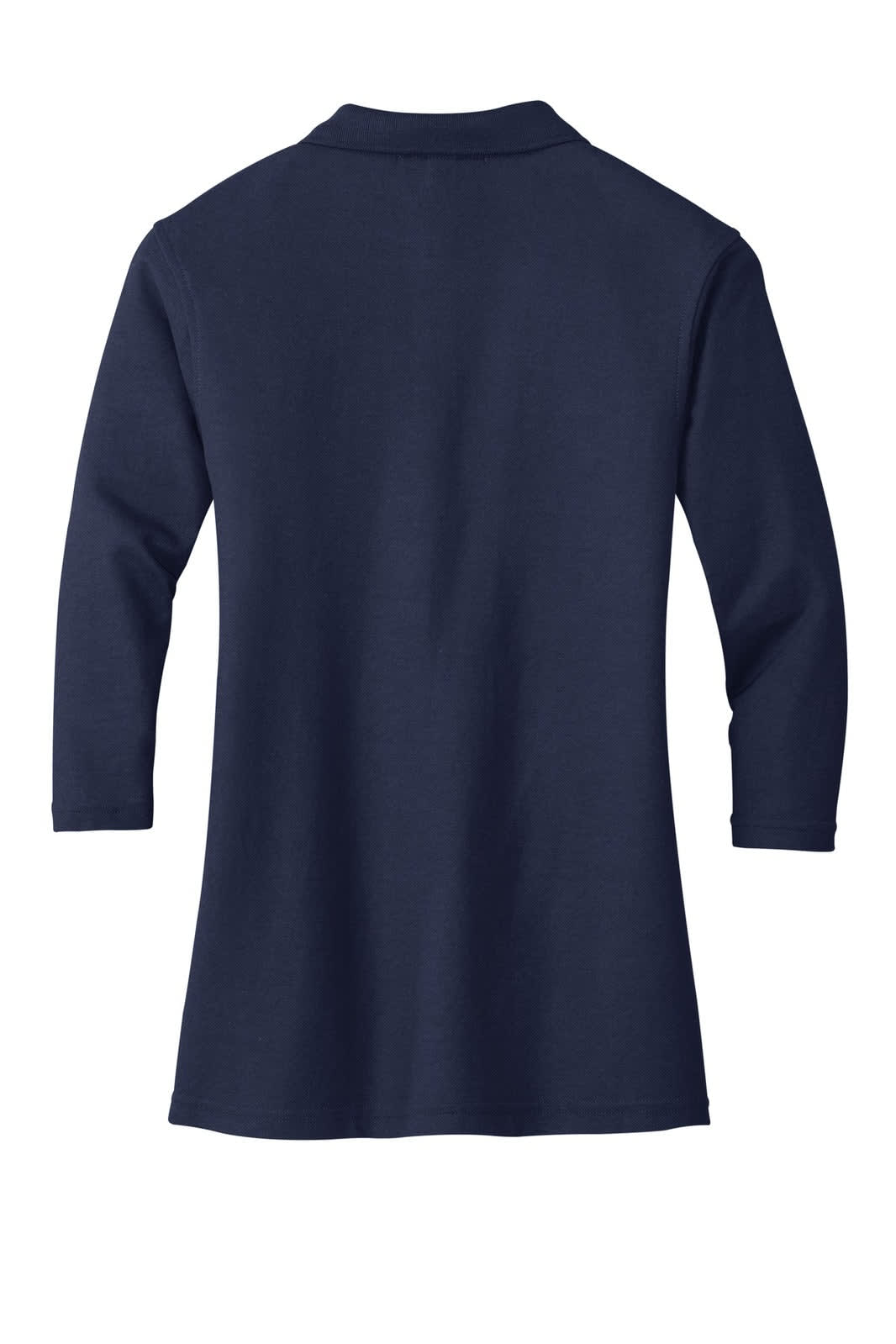 Port Authority Ladies Silk Touch 3/4-Sleeve Polo
