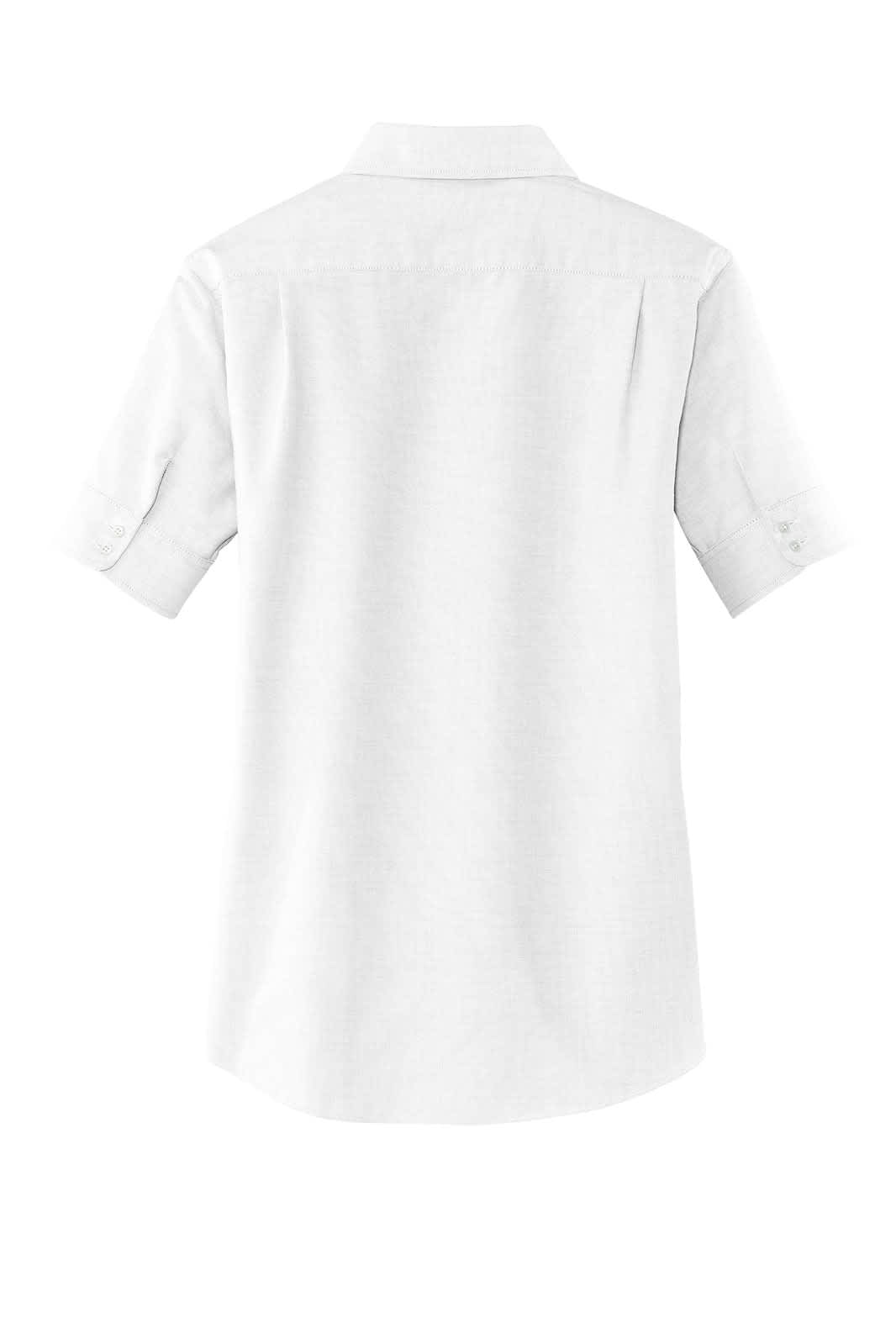Port Authority Ladies Short Sleeve SuperPro Oxford Shirt