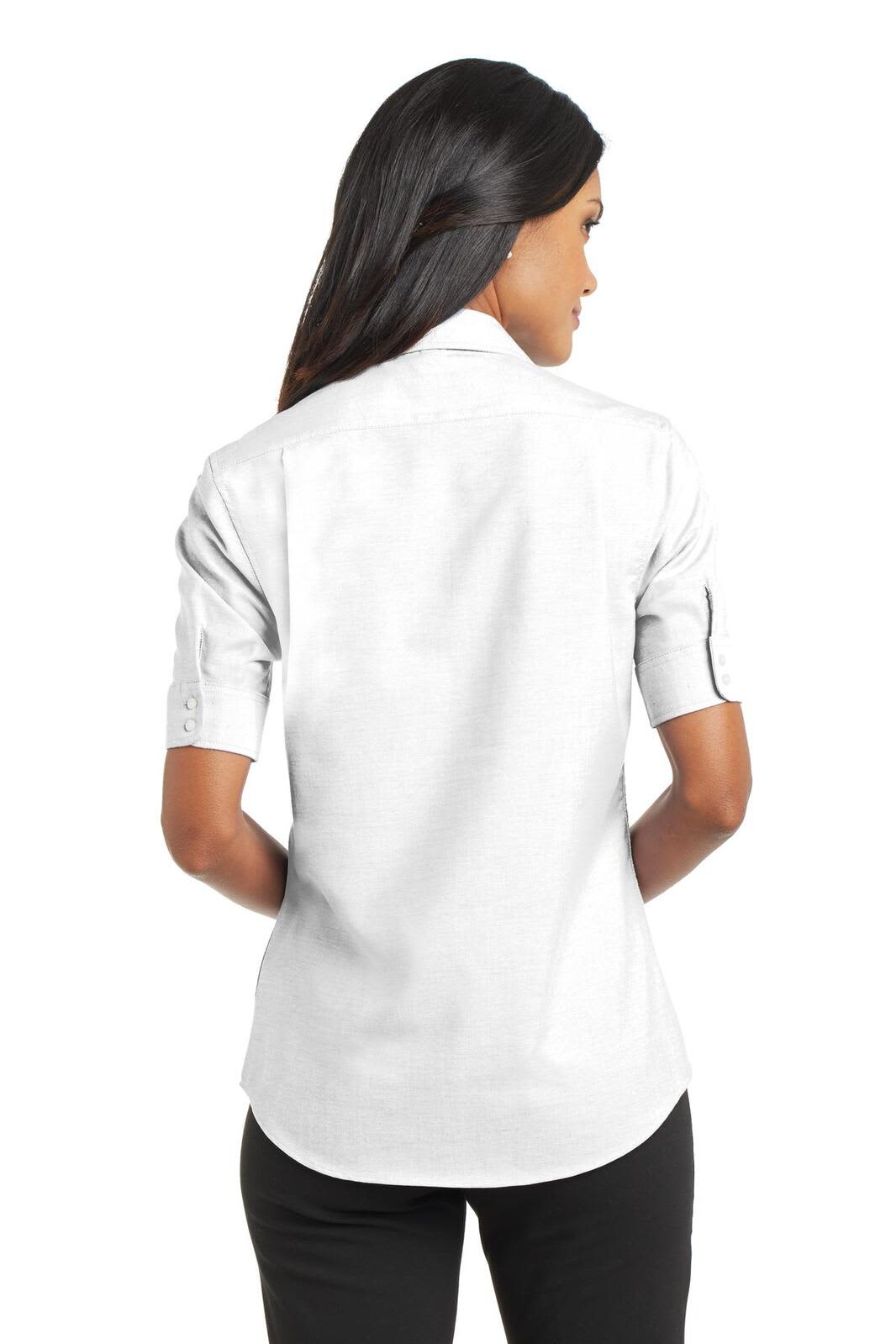 Port Authority Ladies Short Sleeve SuperPro Oxford Shirt