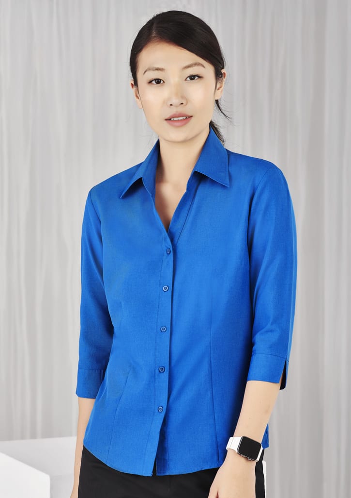 Oasis Ladies Plain 3/4 Sleeve Shirt