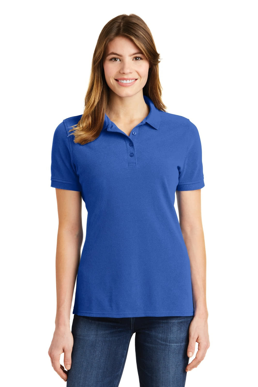 Port & Company Ladies Ring Spun Pique Polo