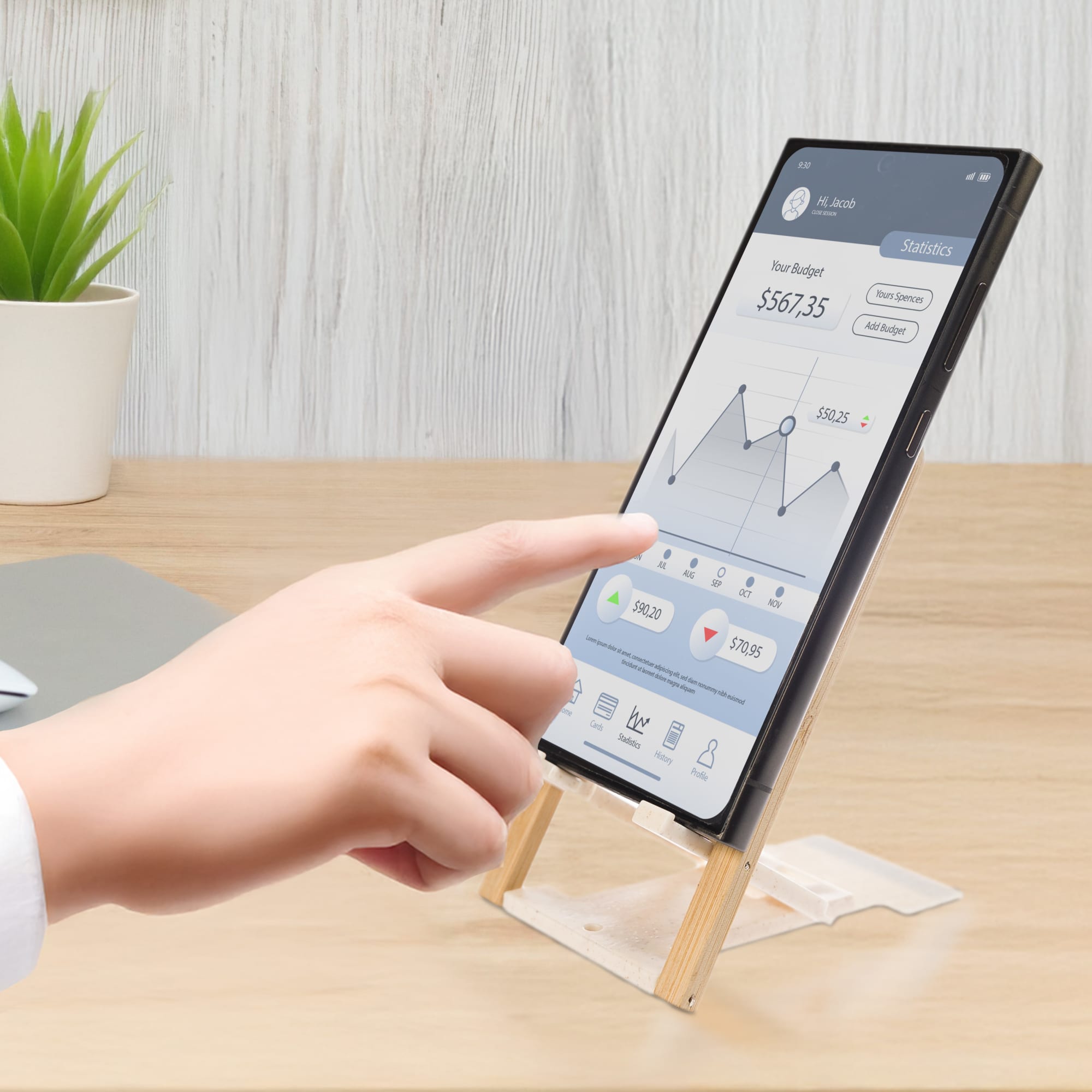 Groove Phone Stand