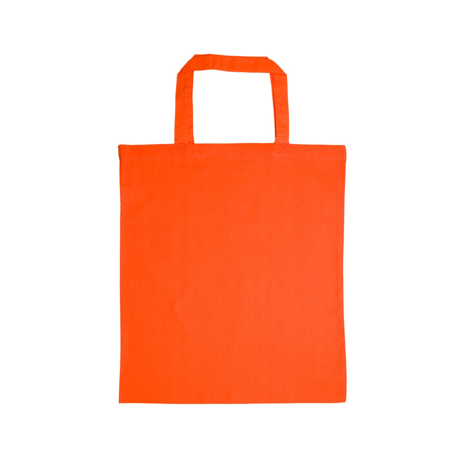 Coloured Cotton Short Handle Tote Bag