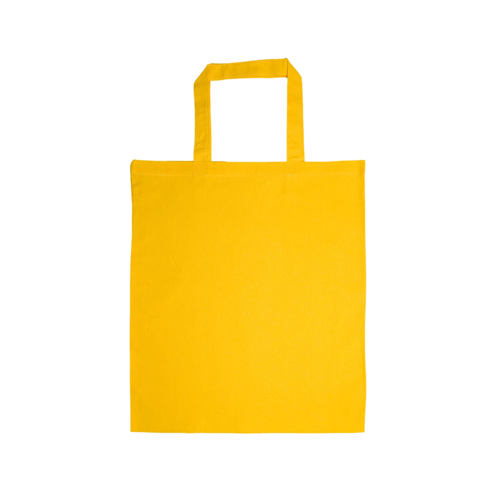 Coloured Cotton Short Handle Tote Bag
