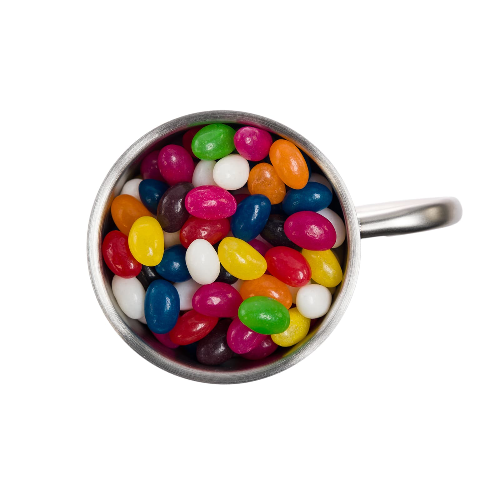 Assorted Colour Mini Jelly Beans in Java Mug