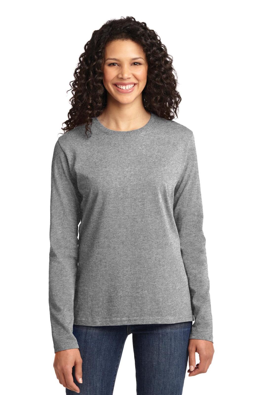 Port & Company Ladies Long Sleeve Core Cotton Tee