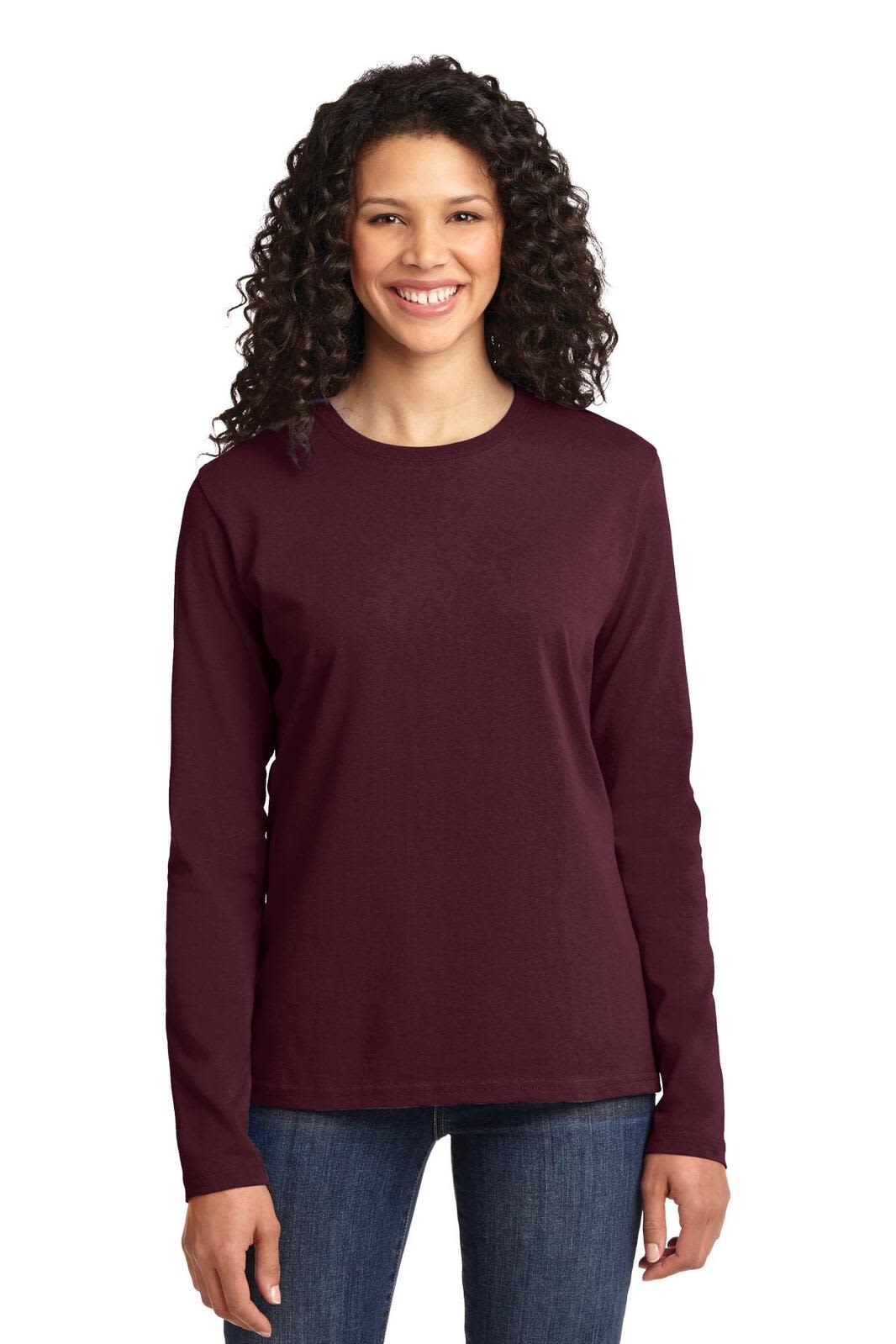 Port & Company Ladies Long Sleeve Core Cotton Tee