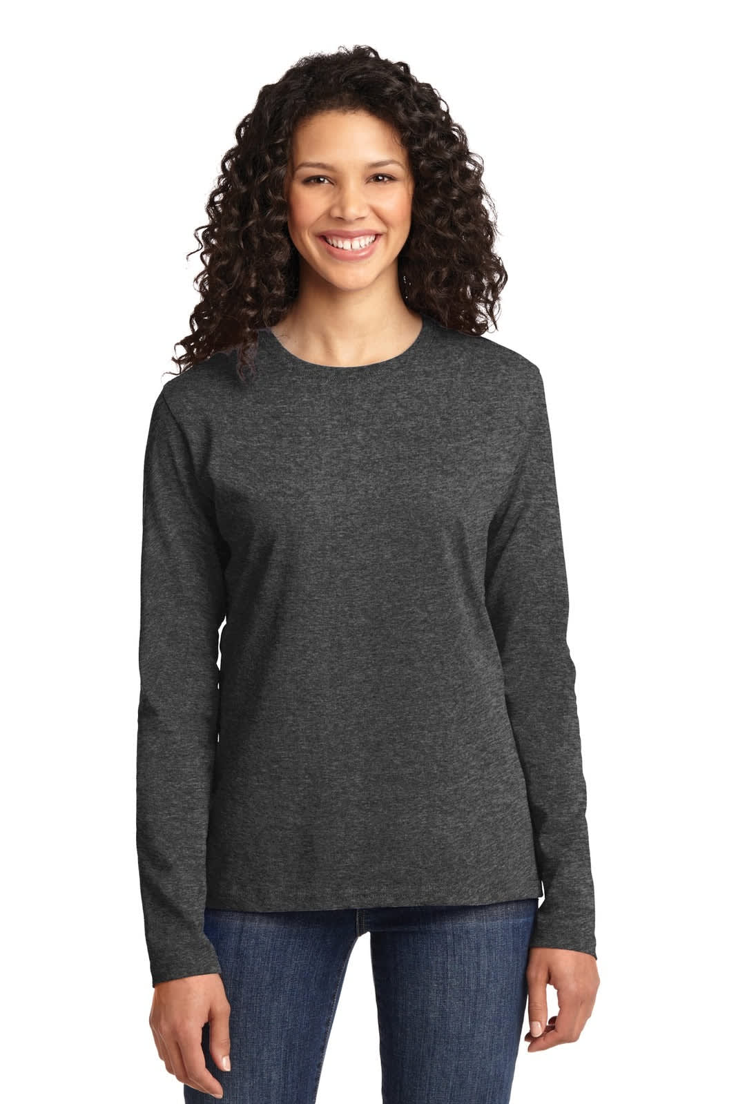 Port & Company Ladies Long Sleeve Core Cotton Tee