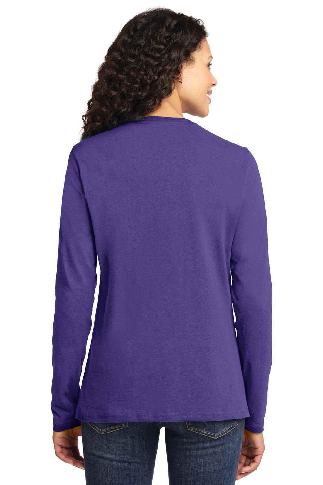 Port & Company Ladies Long Sleeve Core Cotton Tee