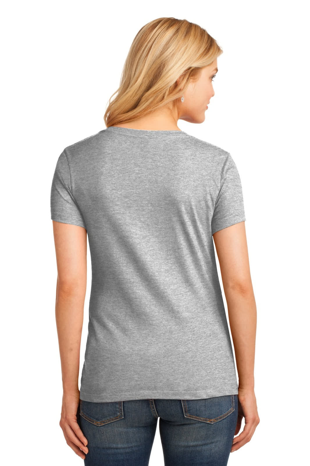 Port & Company Ladies Core Cotton V-Neck Tee
