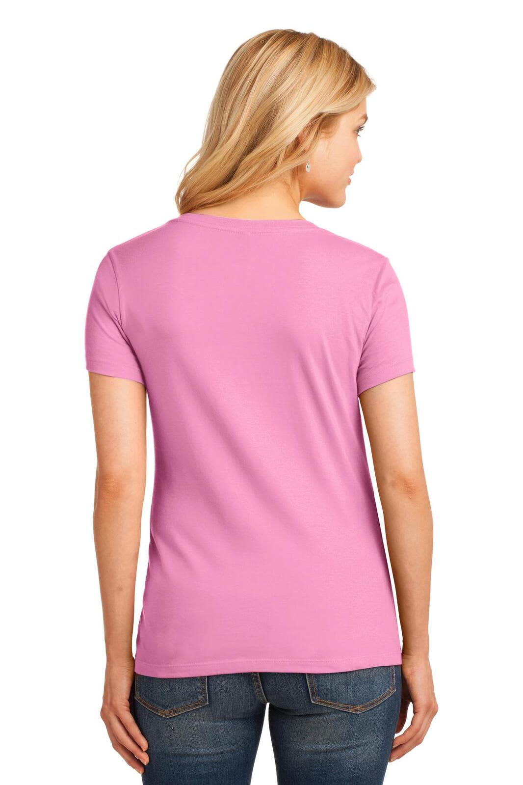 Port & Company Ladies Core Cotton V-Neck Tee