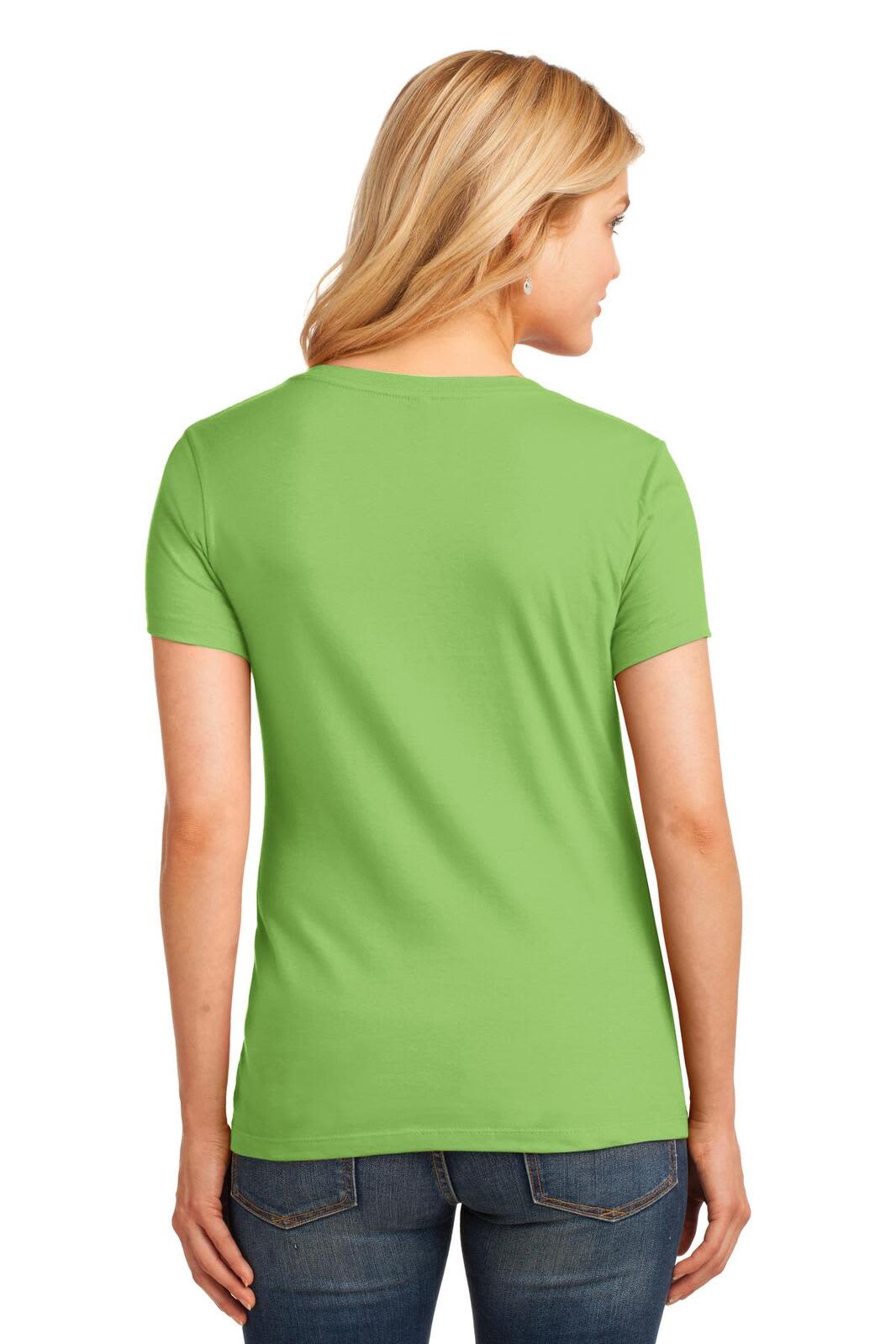 Port & Company Ladies Core Cotton V-Neck Tee