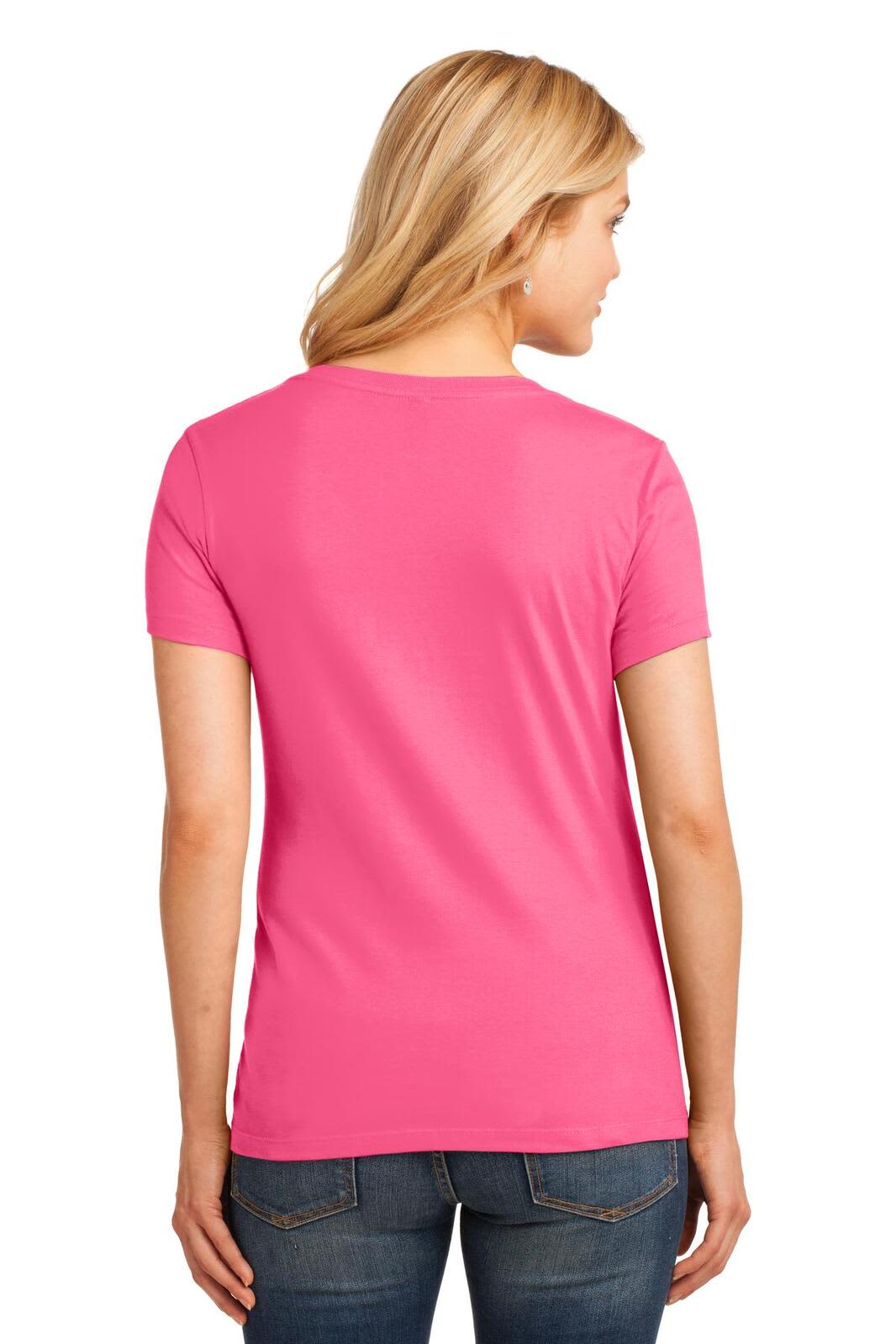 Port & Company Ladies Core Cotton V-Neck Tee